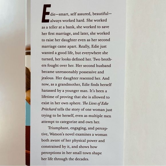 BOOK, “The Lives of Edie Pritchard” Larry Watson, Novel, 2020, 360 Pages… - Picture 2 of 15